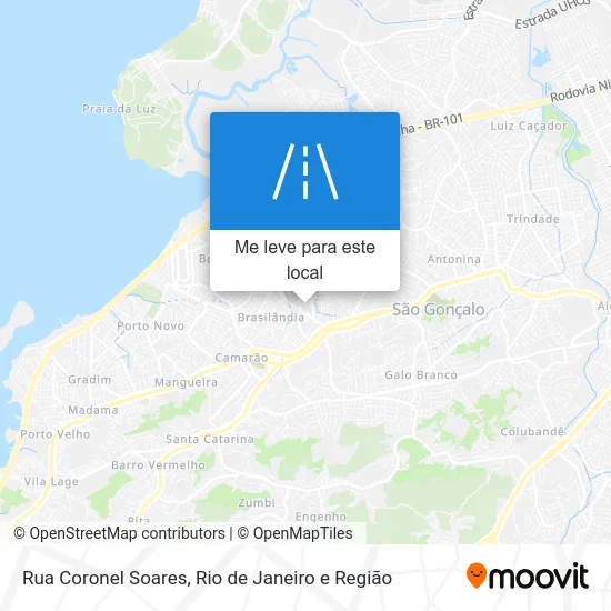 Rua Coronel Soares mapa