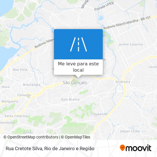 Rua Cretote Silva mapa