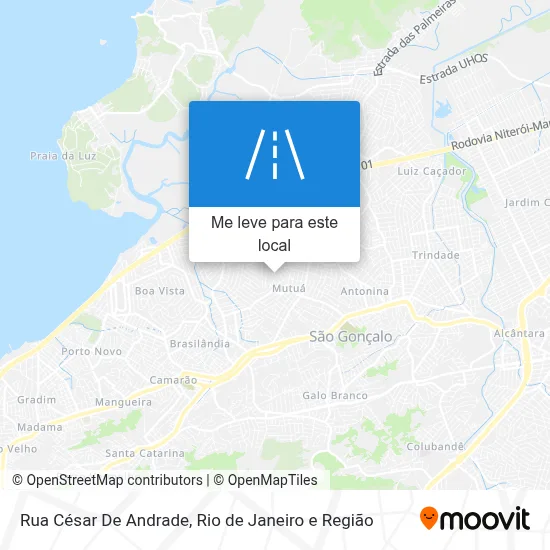 Rua César De Andrade mapa