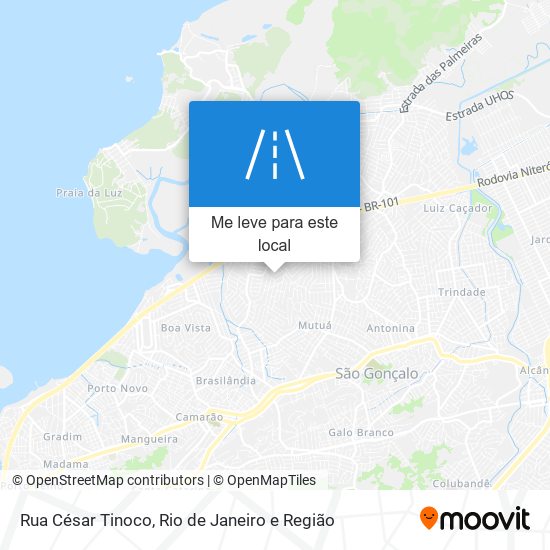 Rua César Tinoco mapa