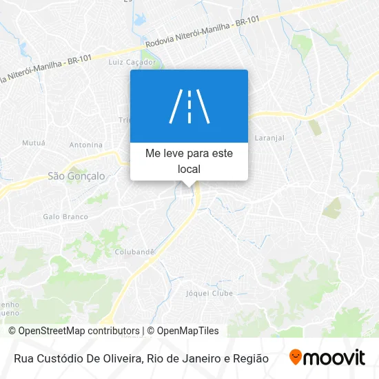 Rua Custódio De Oliveira mapa