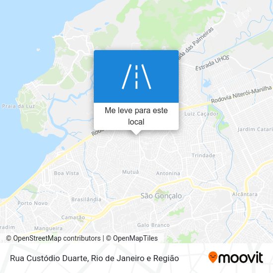 Rua Custódio Duarte mapa