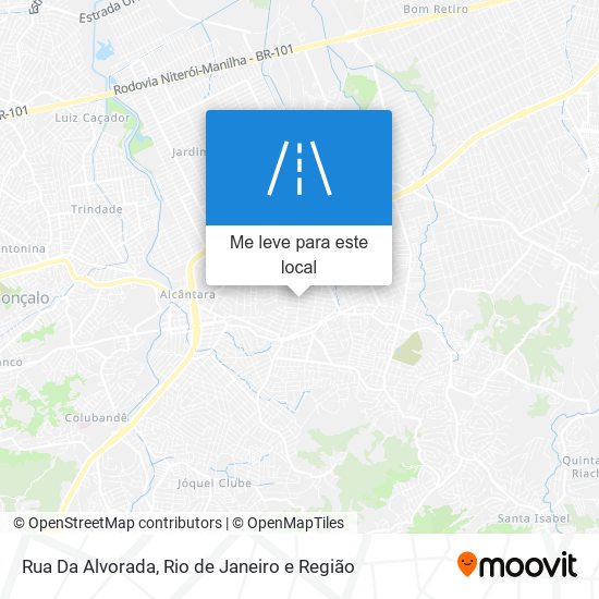 Rua Da Alvorada mapa