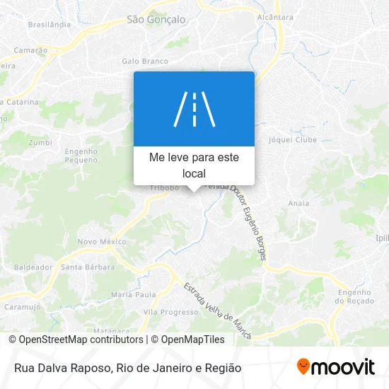 Rua Dalva Raposo mapa