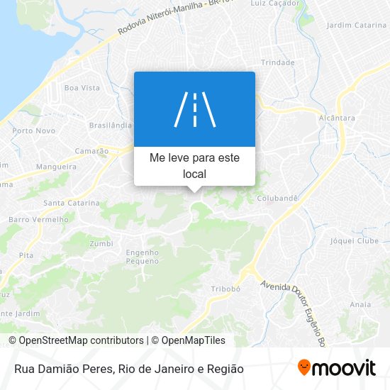 Rua Damião Peres mapa