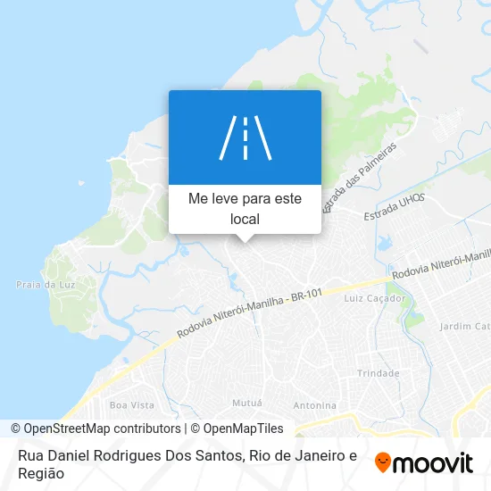 Rua Daniel Rodrigues Dos Santos mapa