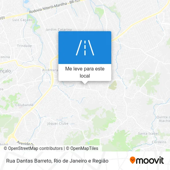 Rua Dantas Barreto mapa