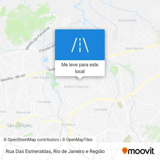 Rua Das Esmeraldas mapa