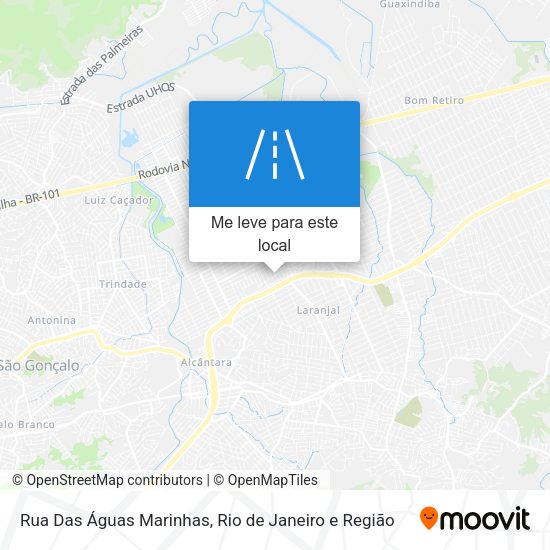 Rua Das Águas Marinhas mapa