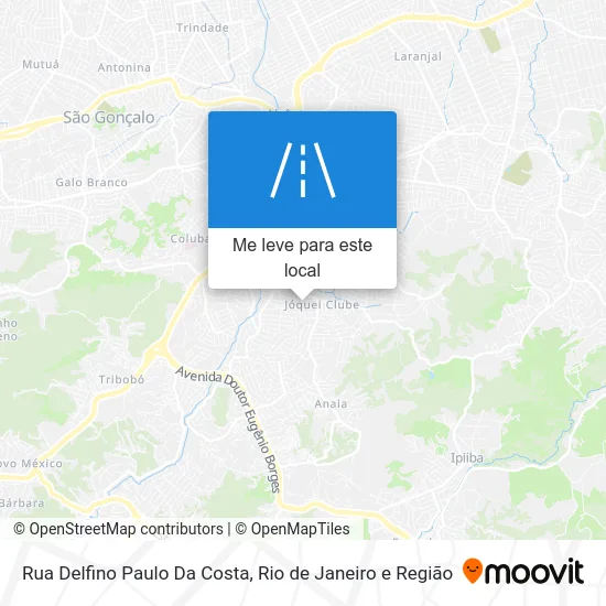 Rua Delfino Paulo Da Costa mapa