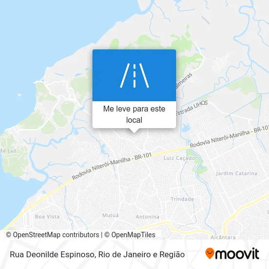 Rua Deonilde Espinoso mapa