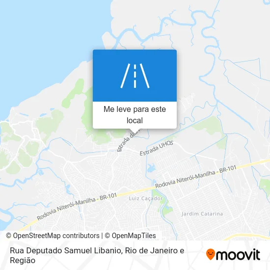 Rua Deputado Samuel Libanio mapa