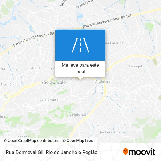 Rua Dermeval Gil mapa