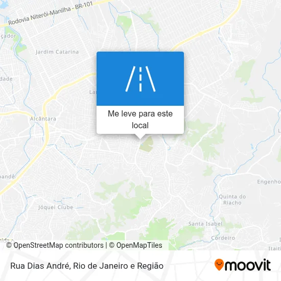 Rua Dias André mapa