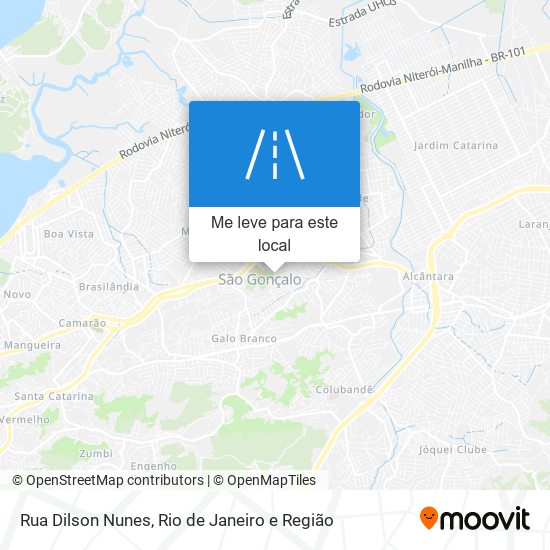 Rua Dilson Nunes mapa