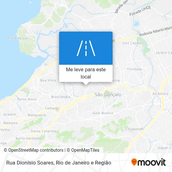 Rua Dionísio Soares mapa