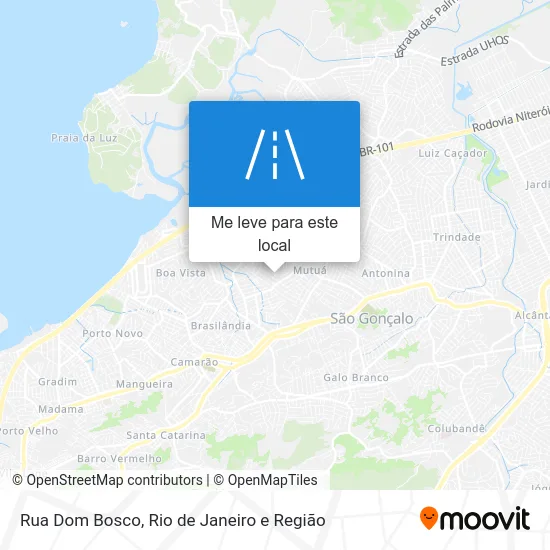 Rua Dom Bosco mapa