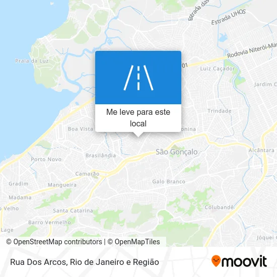 Rua Dos Arcos mapa