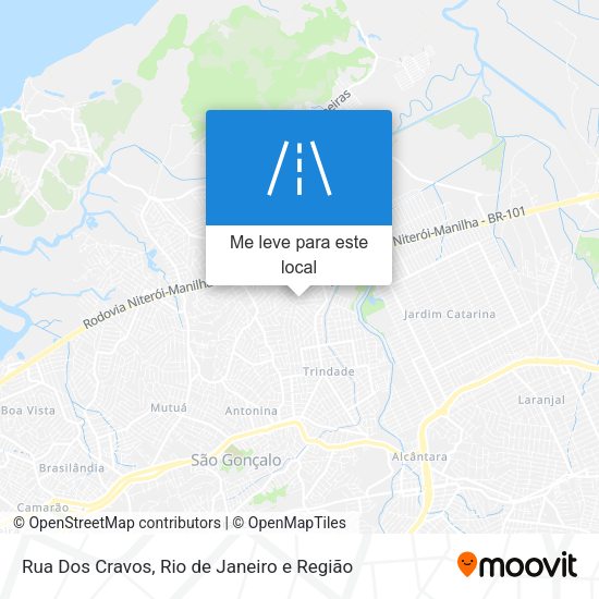 Rua Dos Cravos mapa