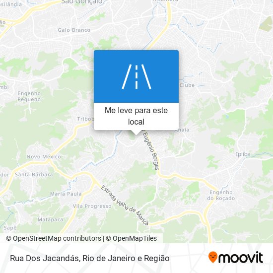 Rua Dos Jacandás mapa