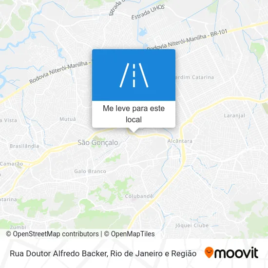 Rua Doutor Alfredo Backer mapa