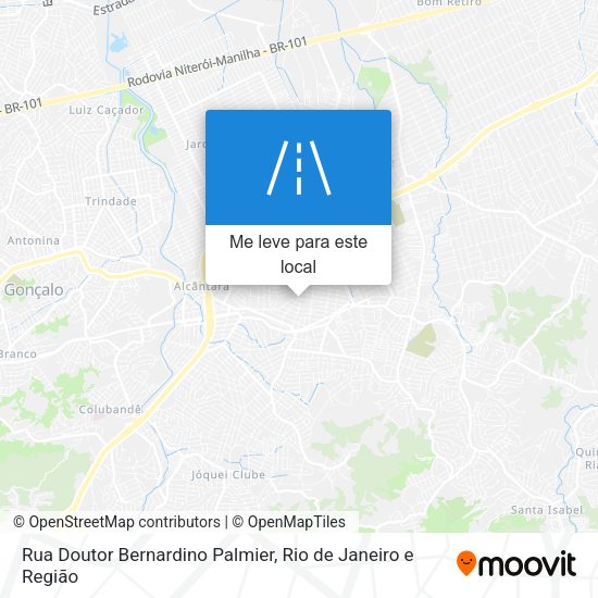 Rua Doutor Bernardino Palmier mapa