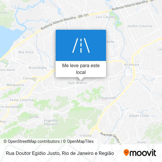 Rua Doutor Egídio Justo mapa