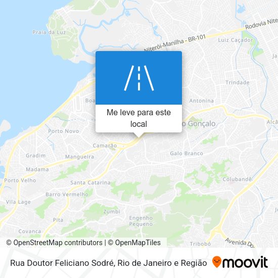 Rua Doutor Feliciano Sodré mapa