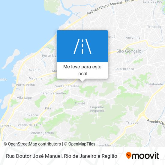 Rua Doutor José Manuel mapa