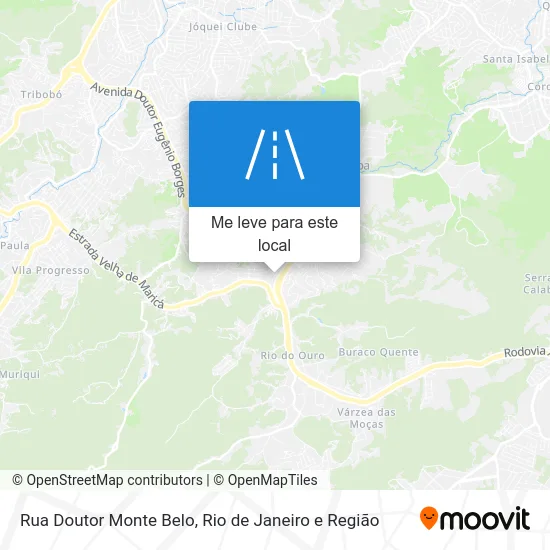 Rua Doutor Monte Belo mapa