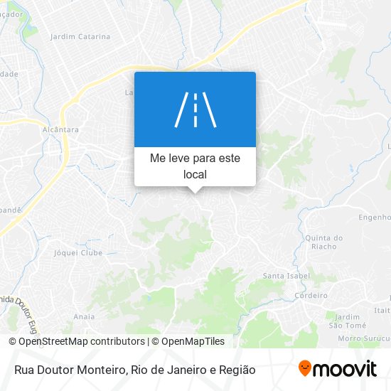 Rua Doutor Monteiro mapa