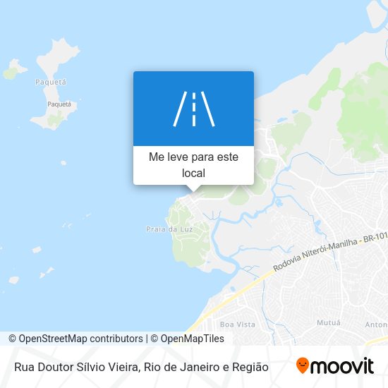 Rua Doutor Sílvio Vieira mapa