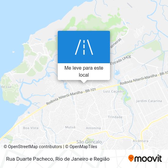 Rua Duarte Pacheco mapa