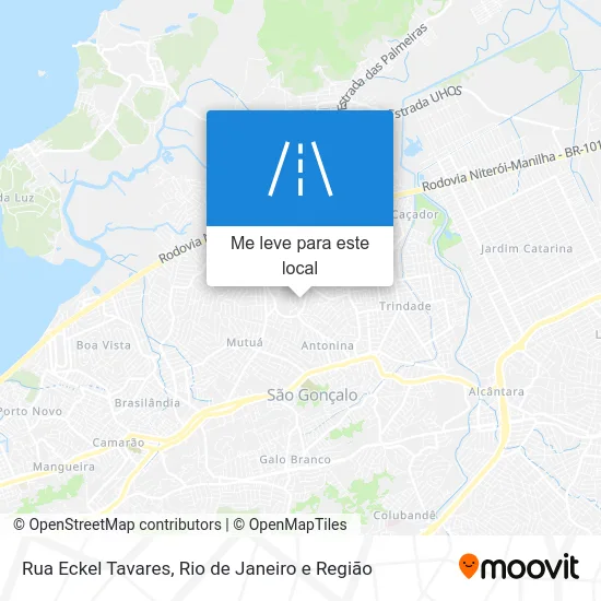 Rua Eckel Tavares mapa