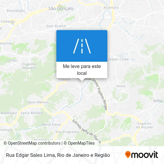 Rua Edgar Sales Lima mapa