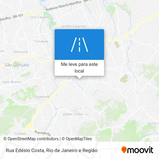 Rua Edésio Costa mapa
