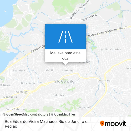 Rua Eduardo Vieira Machado mapa