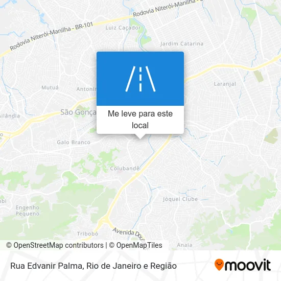 Rua Edvanir Palma mapa
