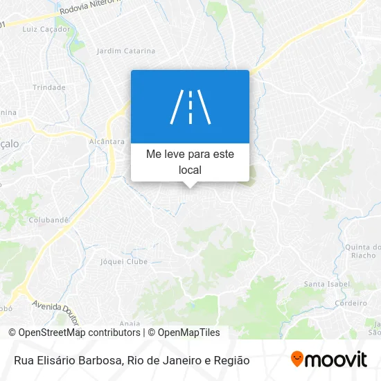 Rua Elisário Barbosa mapa