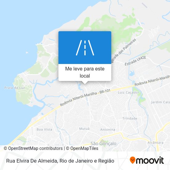 Rua Elvira De Almeida mapa