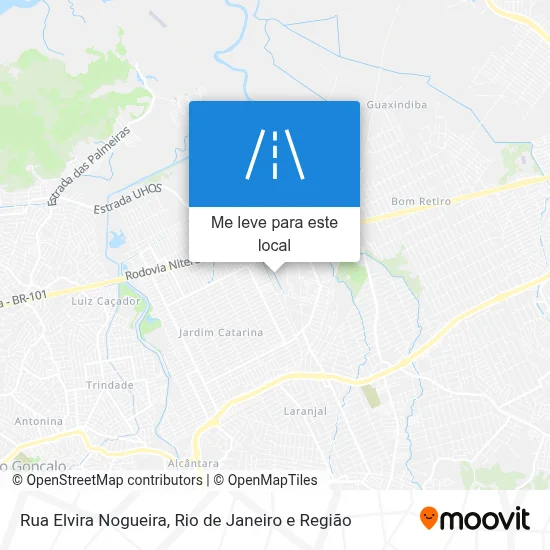 Rua Elvira Nogueira mapa