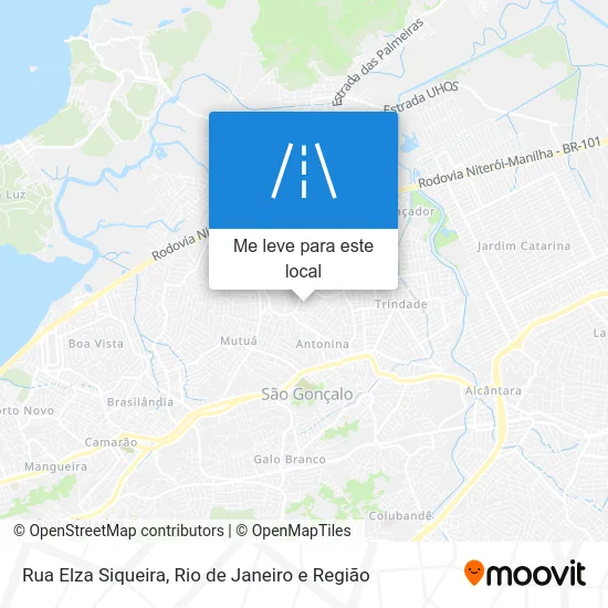 Rua Elza Siqueira mapa