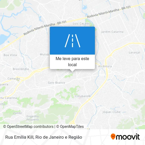 Rua Emília Kill mapa