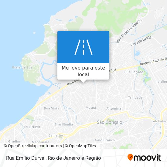 Rua Emílio Durval mapa