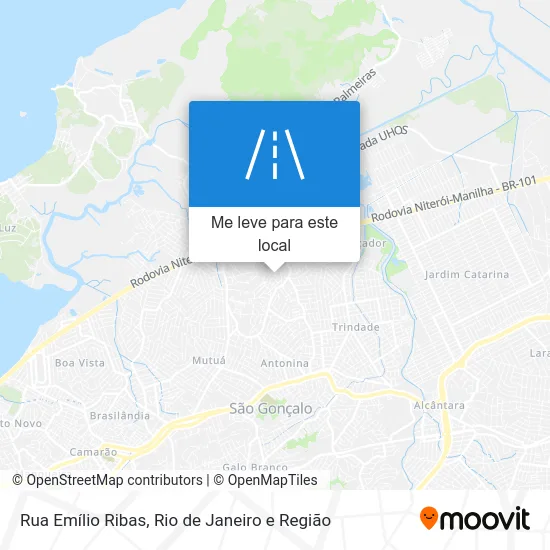 Rua Emílio Ribas mapa