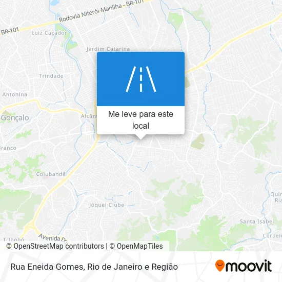 Rua Eneida Gomes mapa