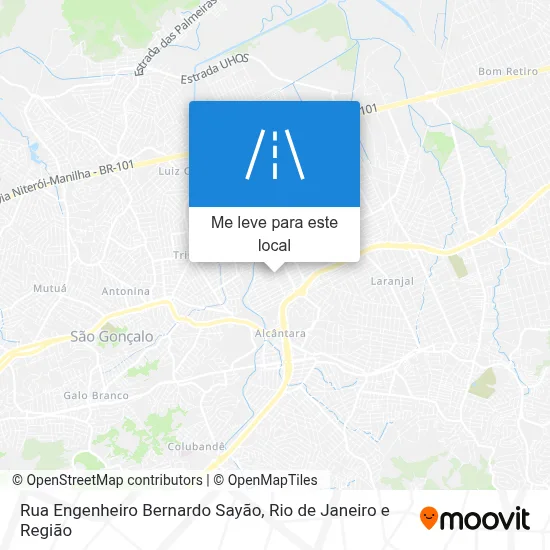 Rua Engenheiro Bernardo Sayão mapa