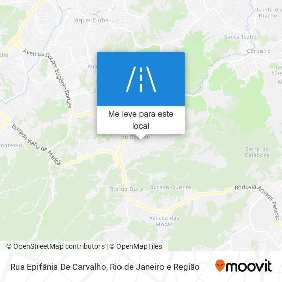 Rua Epifânia De Carvalho mapa