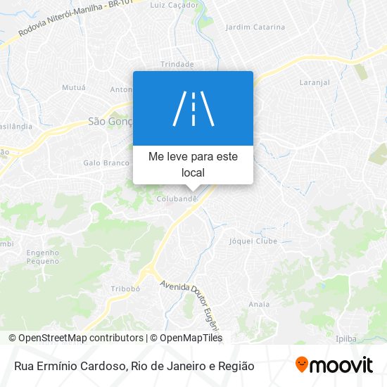 Rua Ermínio Cardoso mapa