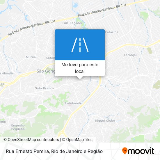 Rua Ernesto Pereira mapa
